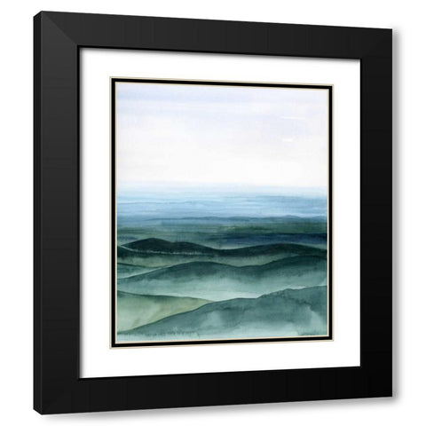 Plane View I Black Modern Wood Framed Art Print with Double Matting by Popp, Grace