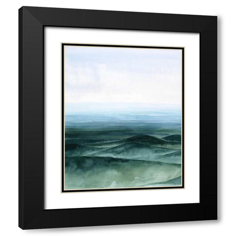 Plane View II Black Modern Wood Framed Art Print with Double Matting by Popp, Grace