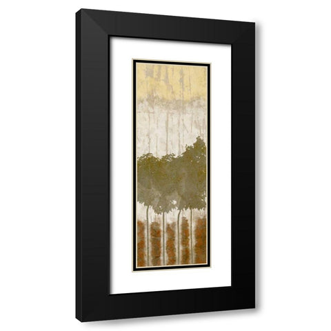 Natures Quartet I Black Modern Wood Framed Art Print with Double Matting by Saunders, Alonzo