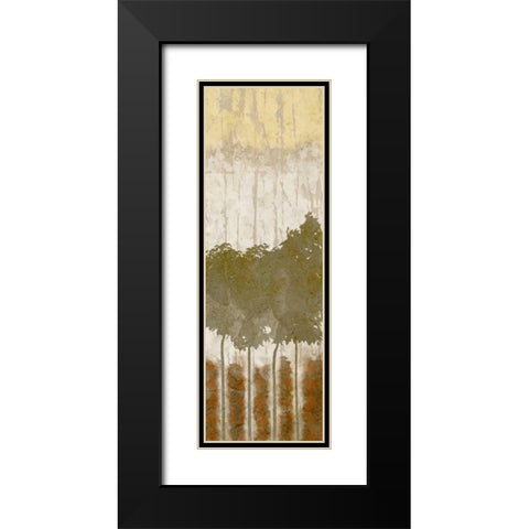 Natures Quartet I Black Modern Wood Framed Art Print with Double Matting by Saunders, Alonzo
