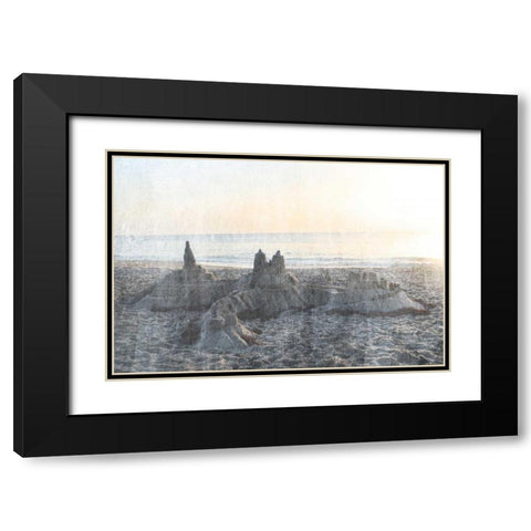 Sand Castle II Black Modern Wood Framed Art Print with Double Matting by Chandler, Sharon