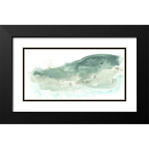 Liquid Landscape II Black Modern Wood Framed Art Print with Double Matting by Vess, June Erica