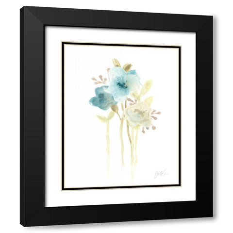 Bluebell II Black Modern Wood Framed Art Print with Double Matting by Vess, June Erica