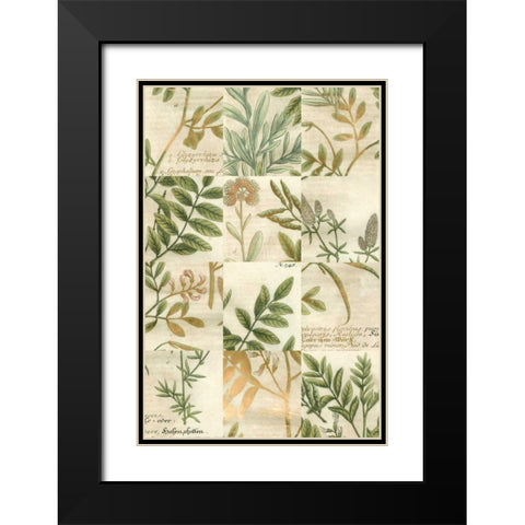 Garden Grid I Black Modern Wood Framed Art Print with Double Matting by Weinmann, Johann