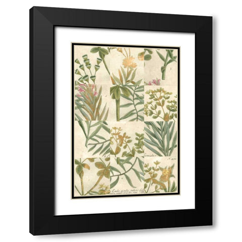 Garden Grid II Black Modern Wood Framed Art Print with Double Matting by Weinmann, Johann