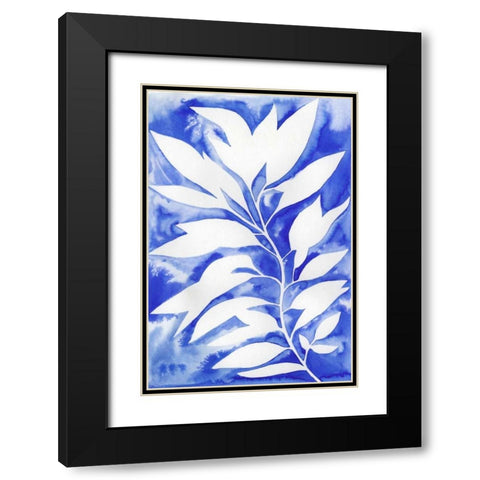 Ink Blot Vine I Black Modern Wood Framed Art Print with Double Matting by Popp, Grace