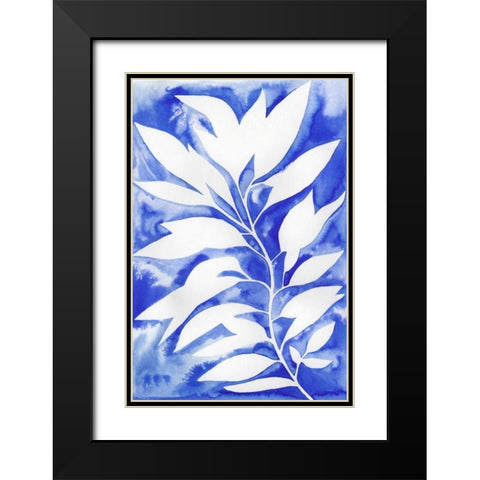 Ink Blot Vine I Black Modern Wood Framed Art Print with Double Matting by Popp, Grace