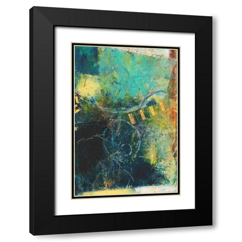 Underlying I Black Modern Wood Framed Art Print with Double Matting by Jachimiec, Sue
