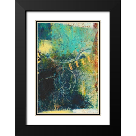 Underlying I Black Modern Wood Framed Art Print with Double Matting by Jachimiec, Sue