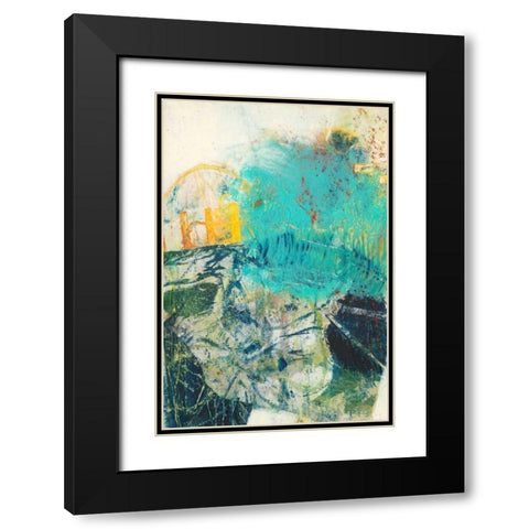 Underlying IV Black Modern Wood Framed Art Print with Double Matting by Jachimiec, Sue