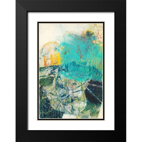 Underlying IV Black Modern Wood Framed Art Print with Double Matting by Jachimiec, Sue