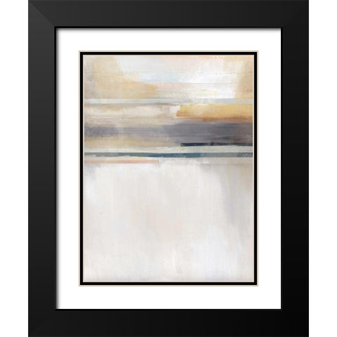 Sandy Coast II Black Modern Wood Framed Art Print with Double Matting by Jerry, Alison
