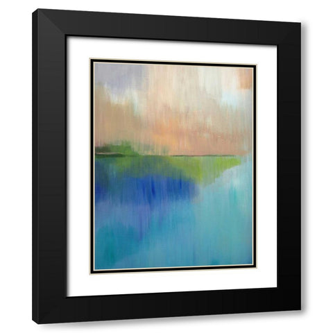 Peaks Bay I Black Modern Wood Framed Art Print with Double Matting by Jerry, Alison