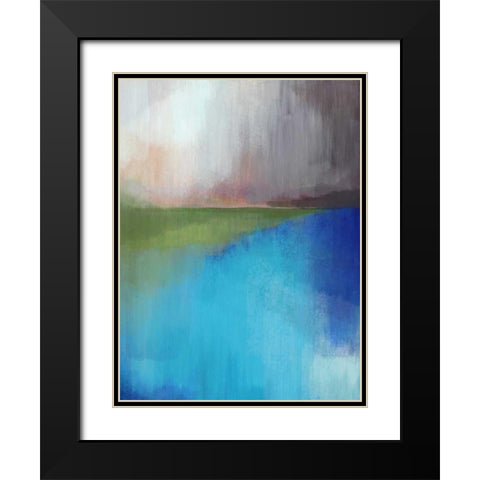 Peaks Bay II Black Modern Wood Framed Art Print with Double Matting by Jerry, Alison