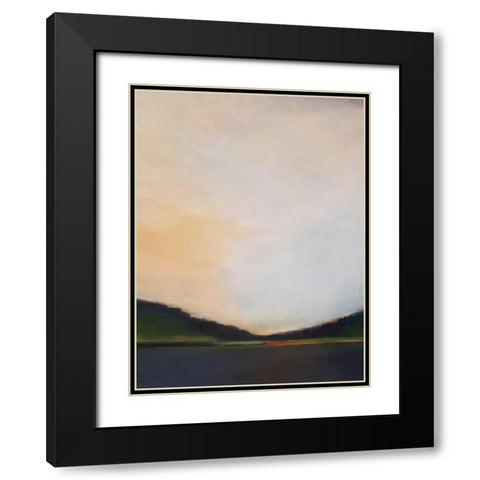 Sunset by the Lake II Black Modern Wood Framed Art Print with Double Matting by Jerry, Alison