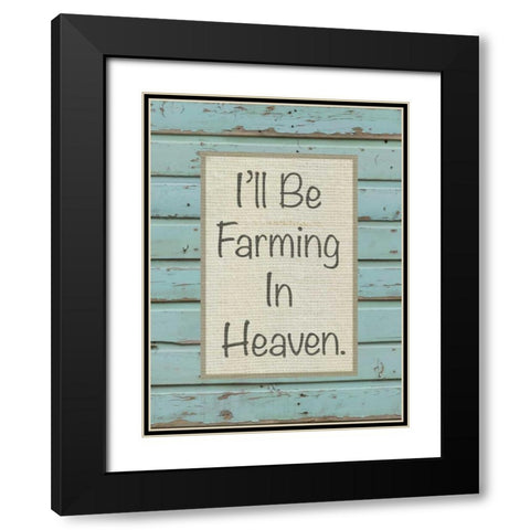 Farm Sentiment I Black Modern Wood Framed Art Print with Double Matting by Saunders, Alonzo