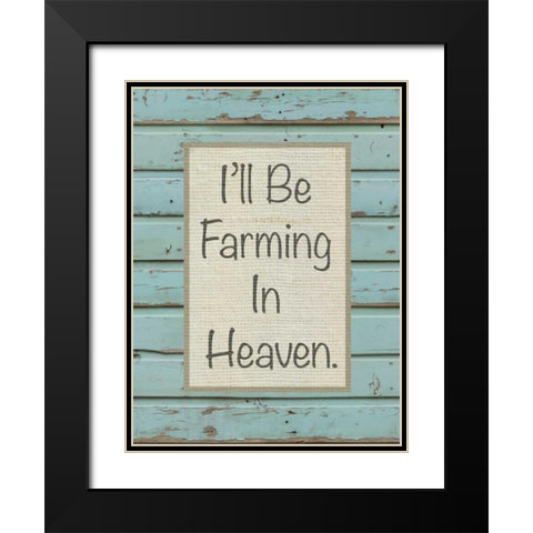 Farm Sentiment I Black Modern Wood Framed Art Print with Double Matting by Saunders, Alonzo