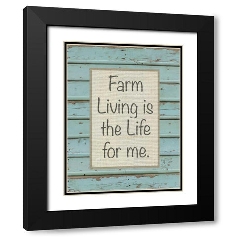 Farm Sentiment II Black Modern Wood Framed Art Print with Double Matting by Saunders, Alonzo