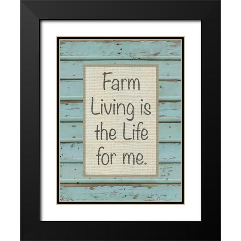 Farm Sentiment II Black Modern Wood Framed Art Print with Double Matting by Saunders, Alonzo