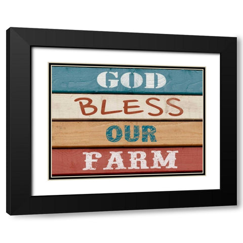 Farm Sentiment IV Black Modern Wood Framed Art Print with Double Matting by Saunders, Alonzo