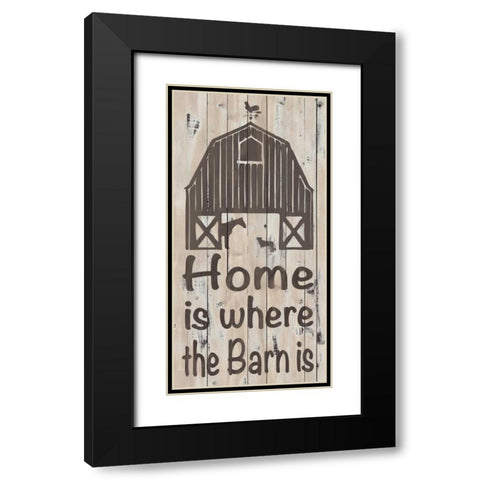 Home and Farm I Black Modern Wood Framed Art Print with Double Matting by Saunders, Alonzo
