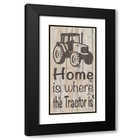 Home and Farm II Black Modern Wood Framed Art Print with Double Matting by Saunders, Alonzo