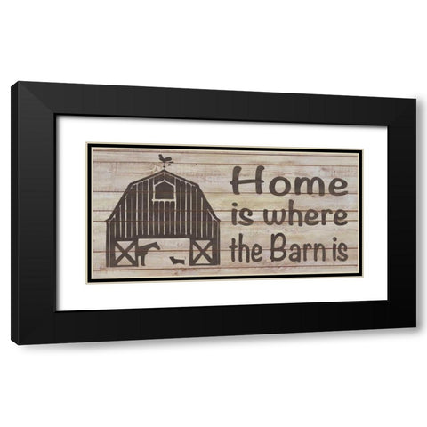 Home and Farm III Black Modern Wood Framed Art Print with Double Matting by Saunders, Alonzo