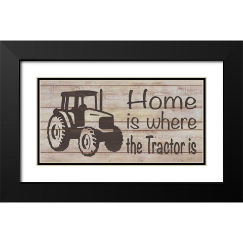 Home and Farm IV Black Modern Wood Framed Art Print with Double Matting by Saunders, Alonzo
