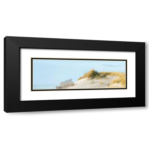 Beachscape I Black Modern Wood Framed Art Print with Double Matting by McLoughlin, James