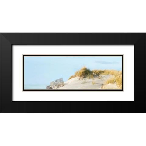Beachscape I Black Modern Wood Framed Art Print with Double Matting by McLoughlin, James