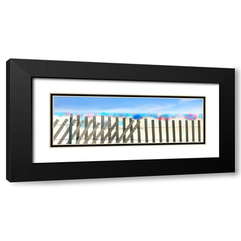 Beachscape II Black Modern Wood Framed Art Print with Double Matting by McLoughlin, James