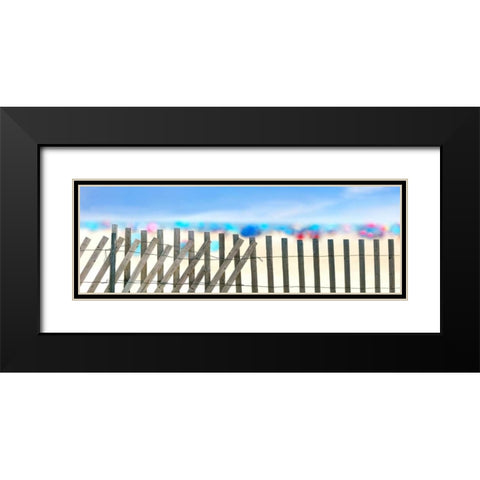 Beachscape II Black Modern Wood Framed Art Print with Double Matting by McLoughlin, James