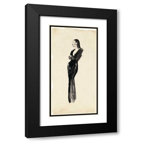 Fashion Glimpse VI Black Modern Wood Framed Art Print with Double Matting by Wang, Melissa