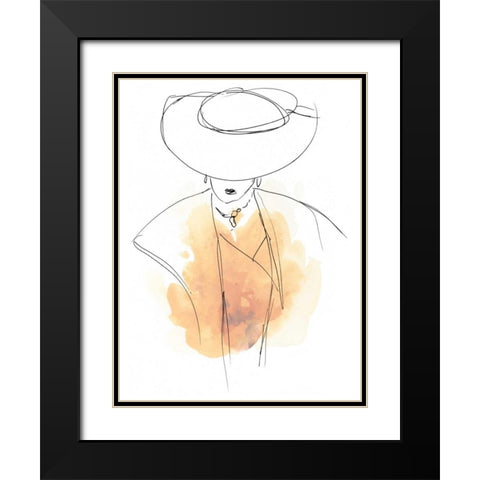 Fashion Splash III Black Modern Wood Framed Art Print with Double Matting by Vess, June Erica
