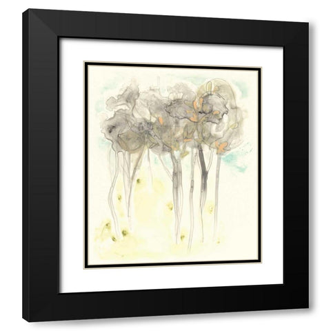 Sylvan Sketch II Black Modern Wood Framed Art Print with Double Matting by Vess, June Erica