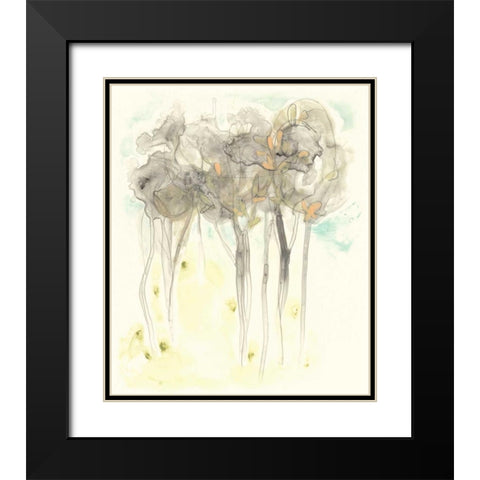 Sylvan Sketch II Black Modern Wood Framed Art Print with Double Matting by Vess, June Erica