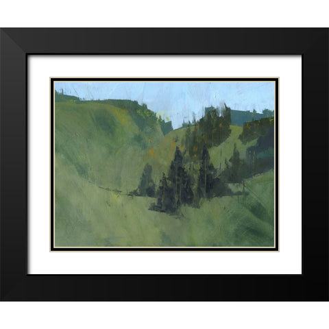 Radnor Walk Black Modern Wood Framed Art Print with Double Matting by Bailey, Paul