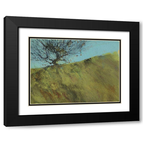 Gilfach Hawthorn Black Modern Wood Framed Art Print with Double Matting by Bailey, Paul