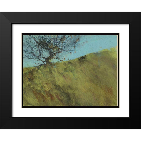 Gilfach Hawthorn Black Modern Wood Framed Art Print with Double Matting by Bailey, Paul