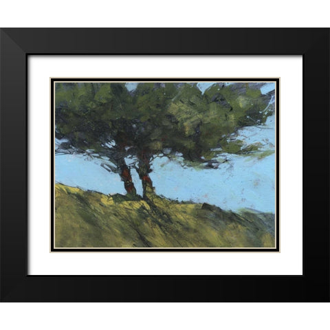 Hawthorne Duo Black Modern Wood Framed Art Print with Double Matting by Bailey, Paul