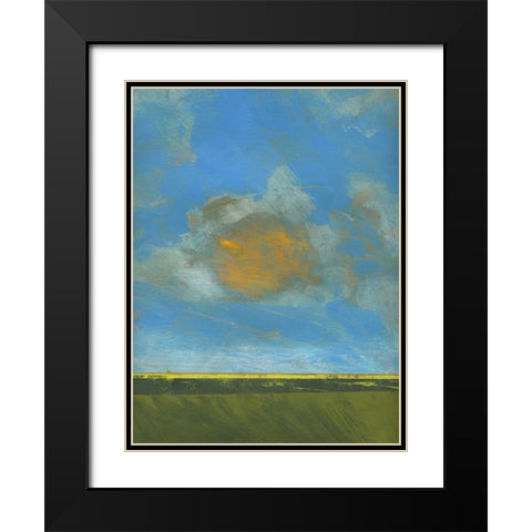 June Sky Black Modern Wood Framed Art Print with Double Matting by Bailey, Paul