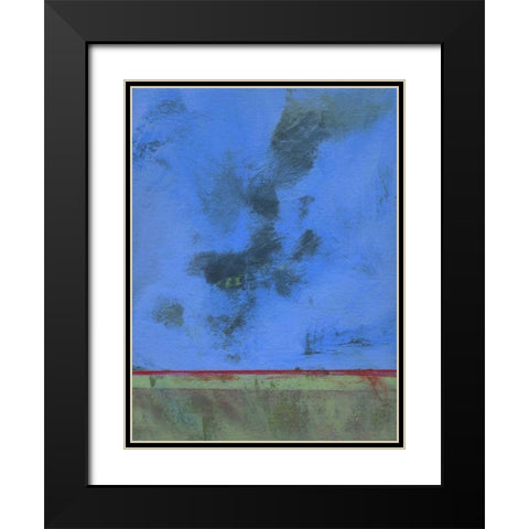 Twilight Over Red Marsh Black Modern Wood Framed Art Print with Double Matting by Bailey, Paul