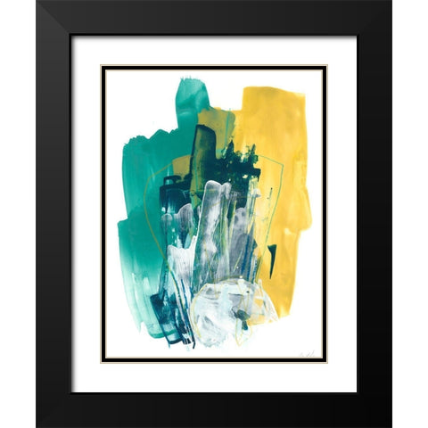Metro Gesture I Black Modern Wood Framed Art Print with Double Matting by Vess, June Erica