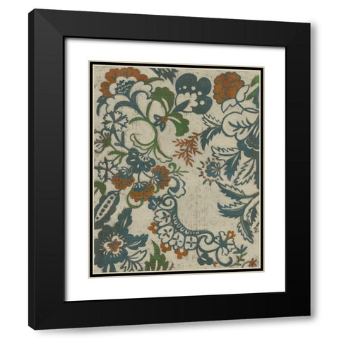 Wood Vine II Black Modern Wood Framed Art Print with Double Matting by Zarris, Chariklia