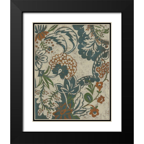 Wood Vine III Black Modern Wood Framed Art Print with Double Matting by Zarris, Chariklia