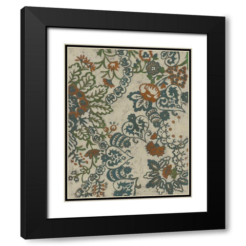 Wood Vine IV Black Modern Wood Framed Art Print with Double Matting by Zarris, Chariklia