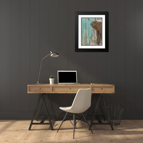The Elephant II Black Modern Wood Framed Art Print with Double Matting by Orlov, Irena