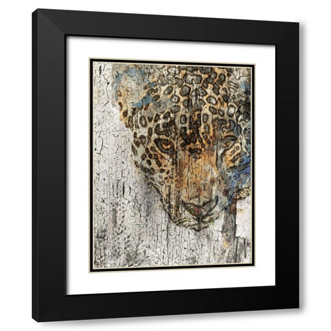 Chita Black Modern Wood Framed Art Print with Double Matting by Orlov, Irena