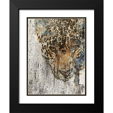 Chita Black Modern Wood Framed Art Print with Double Matting by Orlov, Irena