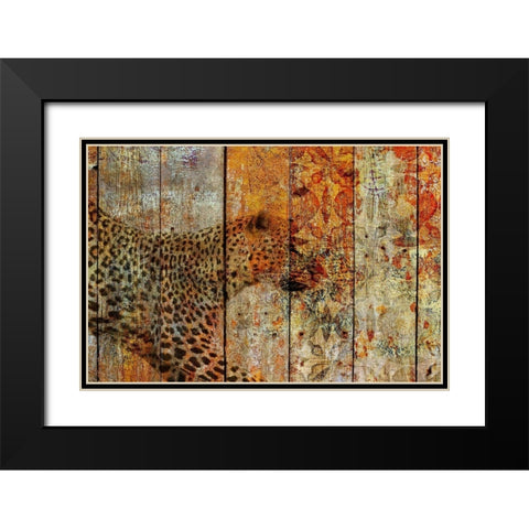 Runner Black Modern Wood Framed Art Print with Double Matting by Orlov, Irena